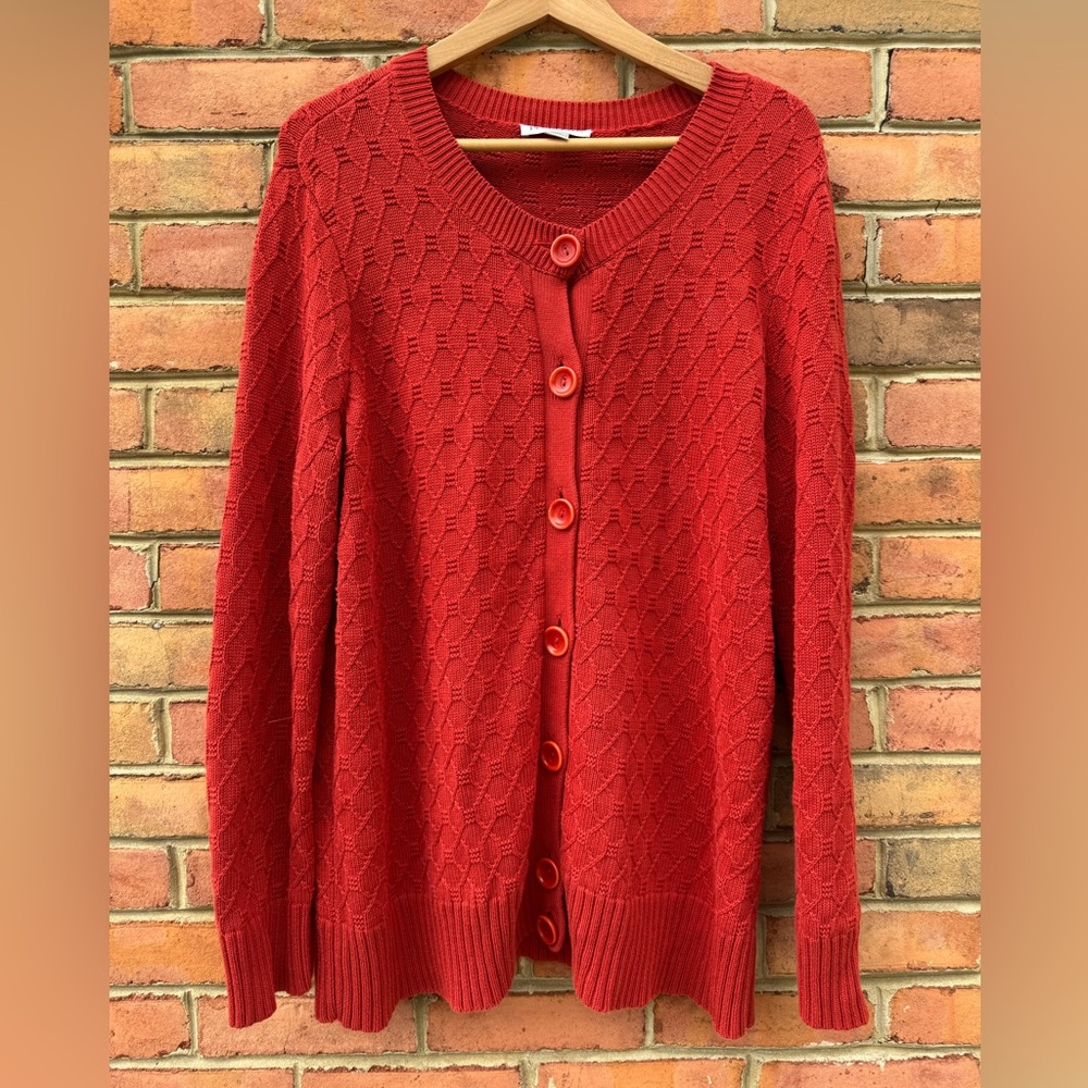 Pendleton Red Women's Cardigan Sweater